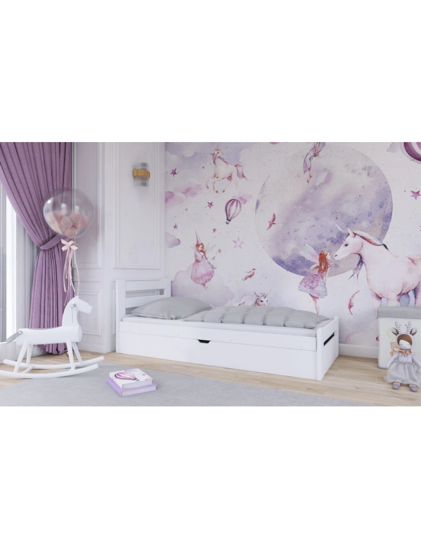 imagem de Cama infantil Nela 90x190 Branco2