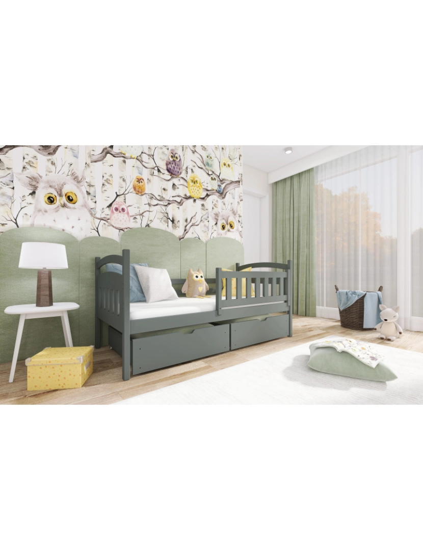 imagem de Cama infantil Terry 90x200 Grafite2