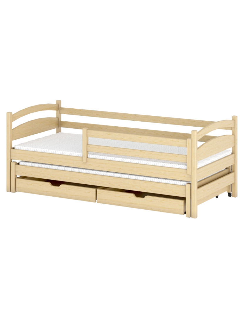 Furnlux - Cama infantil Tosia 80x200 Pinho