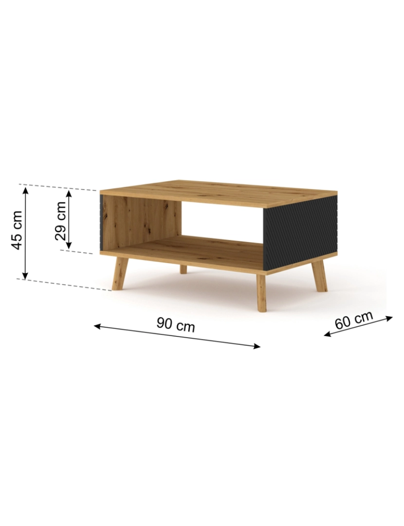 imagem de Mesa Centro LUXI 90x60x456