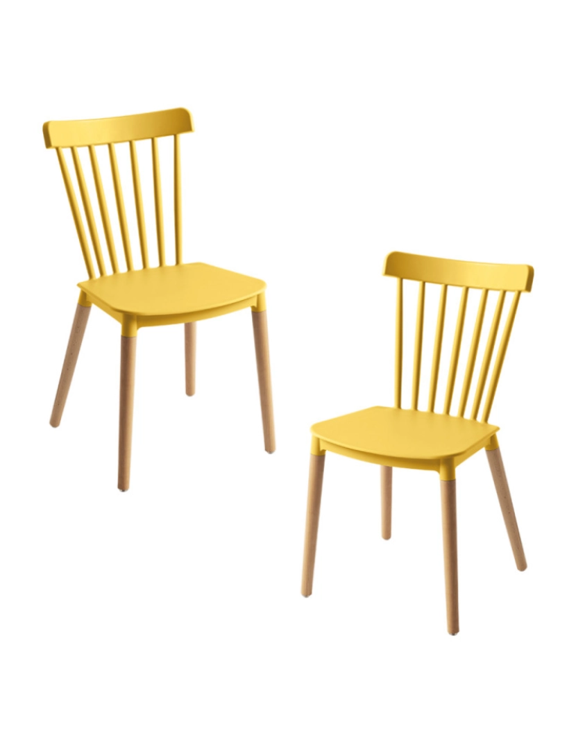 Presentes Miguel - Pack 2 Cadeiras Leka - Amarelo