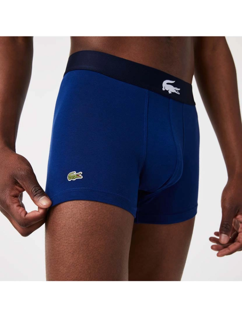 imagem de Pack 3 Boxers Homem Azul e Branco8