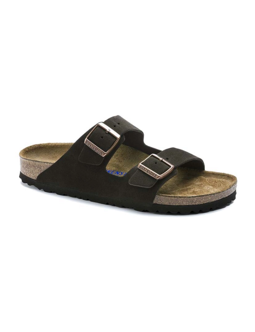 Birkenstock - Sandálias Arizona SFB Suede Mocca Normal 