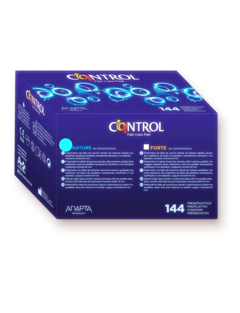 Control Condoms - Control Adapta Nature Condoms 144 Units