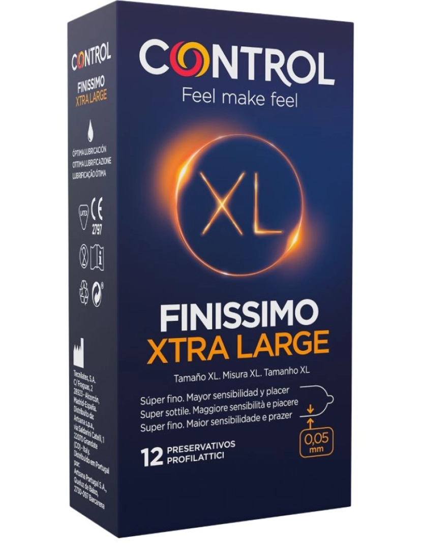Control Condoms - Control Finissimo Xl Condoms 12 Units