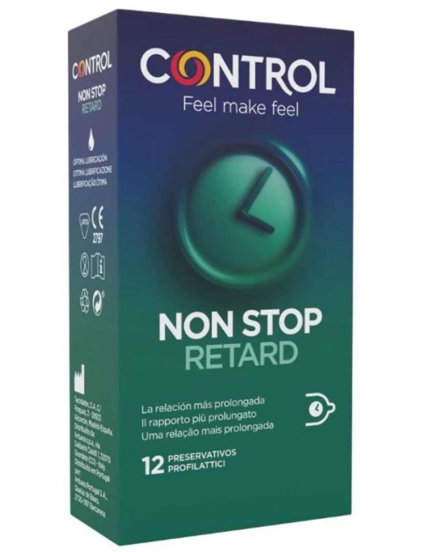 Control Condoms - Control Non Stop Retard Condoms 12 Units