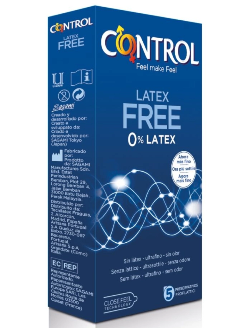 Control Condoms - Control Free Sin Latex Condoms 5 Units