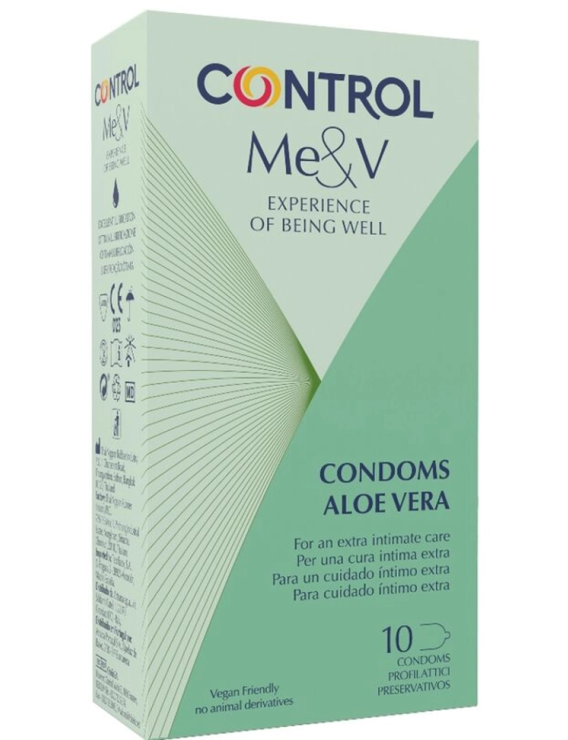 Control Condoms - Controle De Preservativos Aloe Vera 10 Unidades