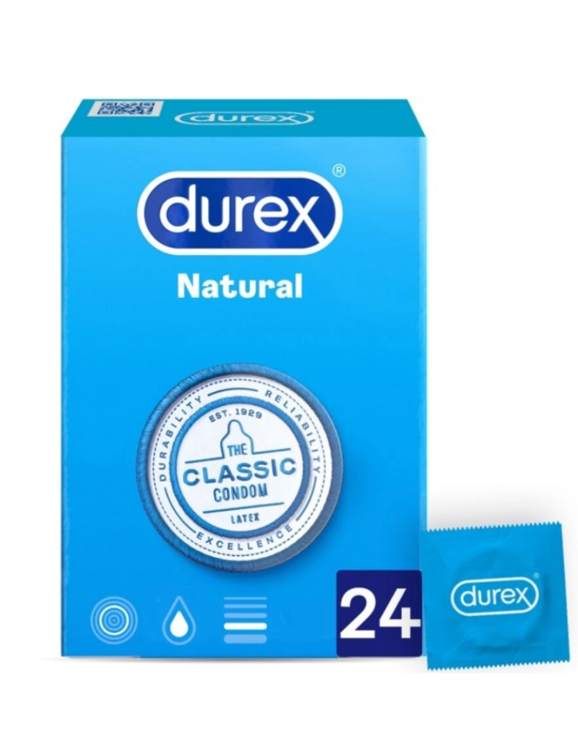 Durex Condoms - Durex Natural Plus 24 Units