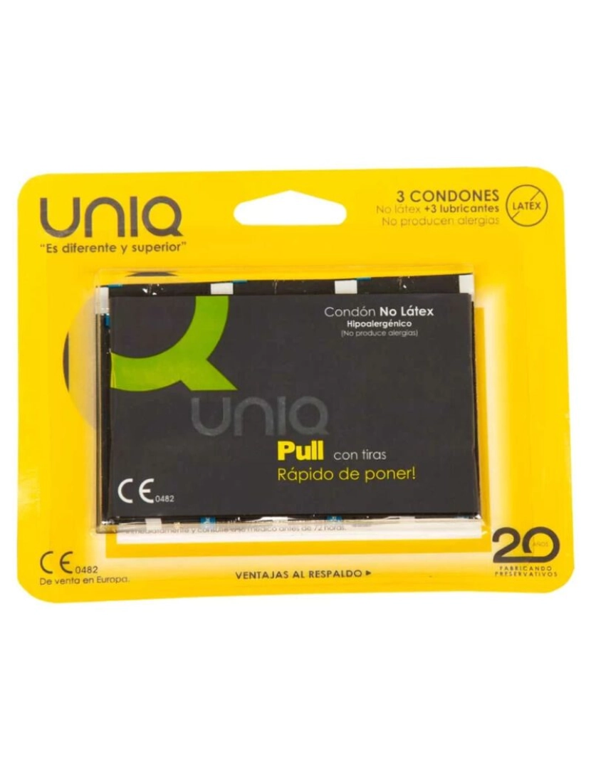 Uniq - Uniq Pull Sem Látex Preservativos Com Tiras 3 Unidades