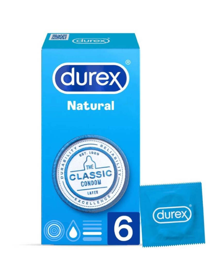 Durex Condoms - Durex Natural Classic 6 Unidades