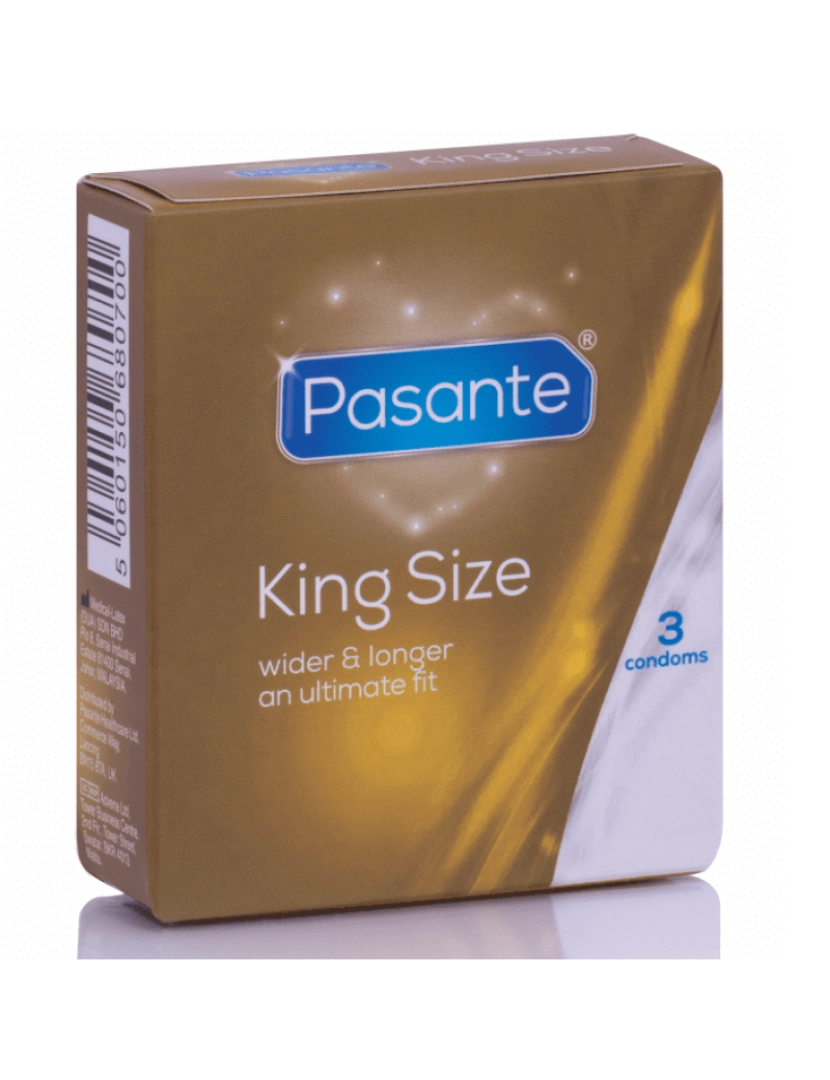 Pasante - Preservativos Pasante Tamanho King 3 Unidades