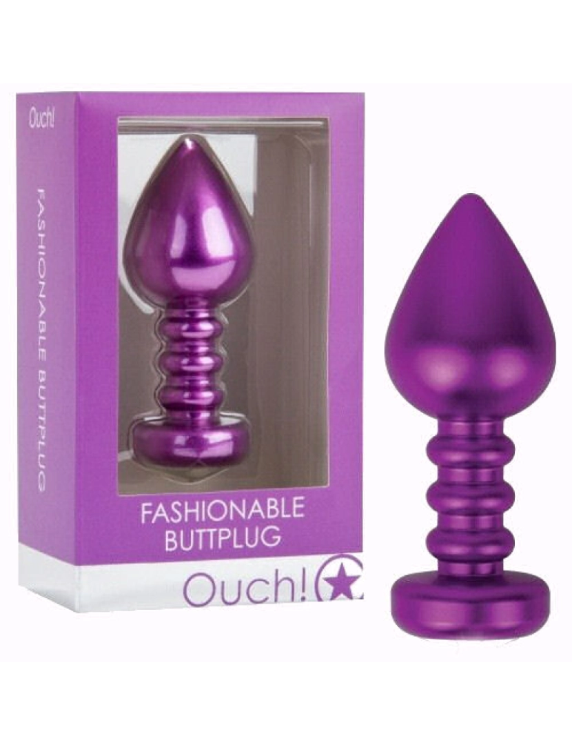 Ouch! - Plug Anal Fashionable Buttplug Roxo