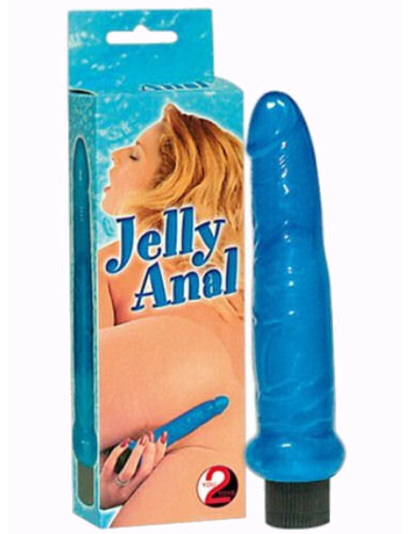 imagem de Vibrador Jelly Anal Azul1