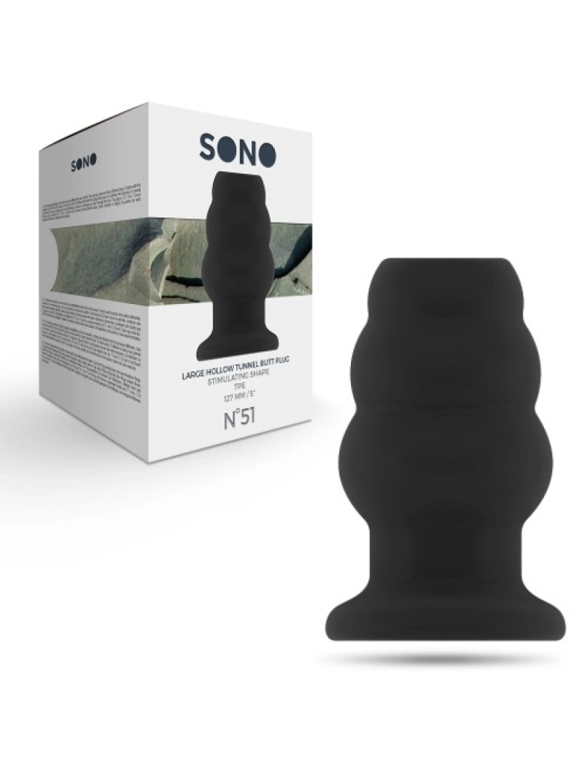 Sono - Plug Anal Sono Large Hollow Tunnel Preto NÂº51