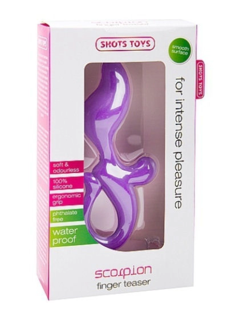 Shots Toys - Estimulador Anal e Vaginal Scorpion Roxo