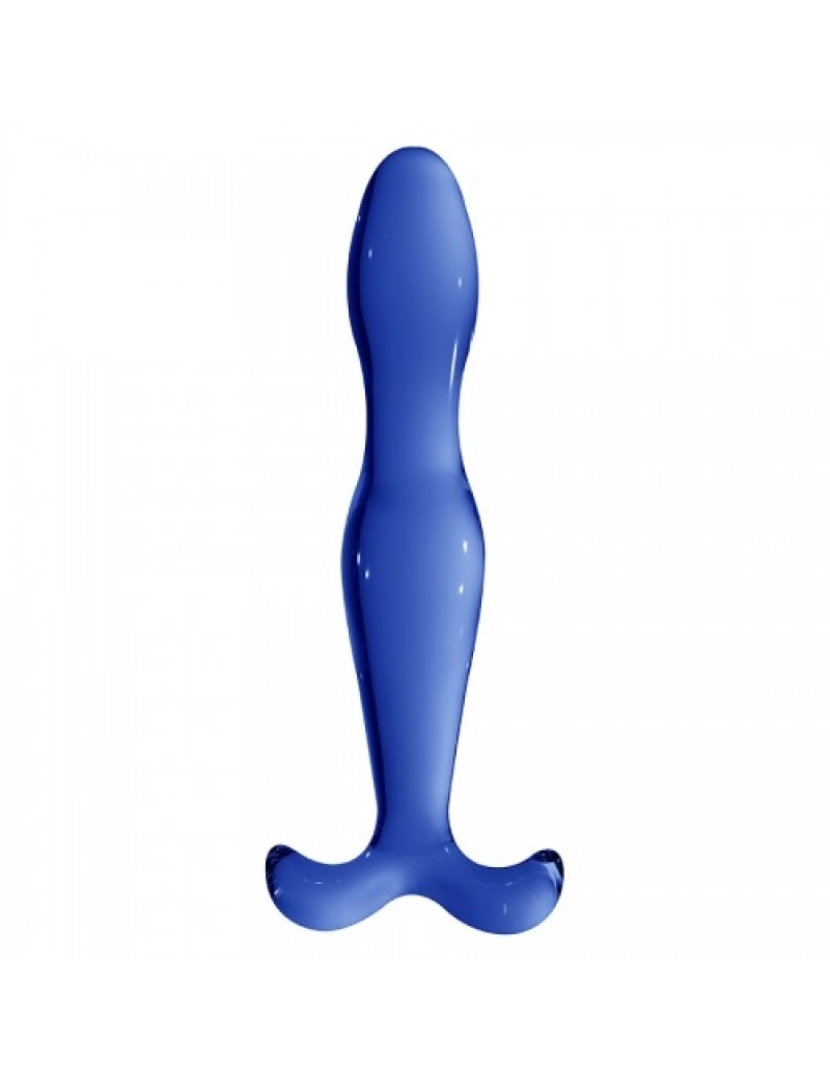 Crystalino - Dildo Vidro Elegance Chrystalino Azul