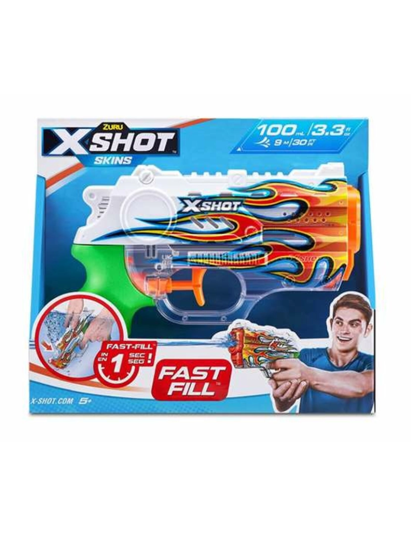 X-Shot - Pistola de Água Skins Nano Fast-Fill