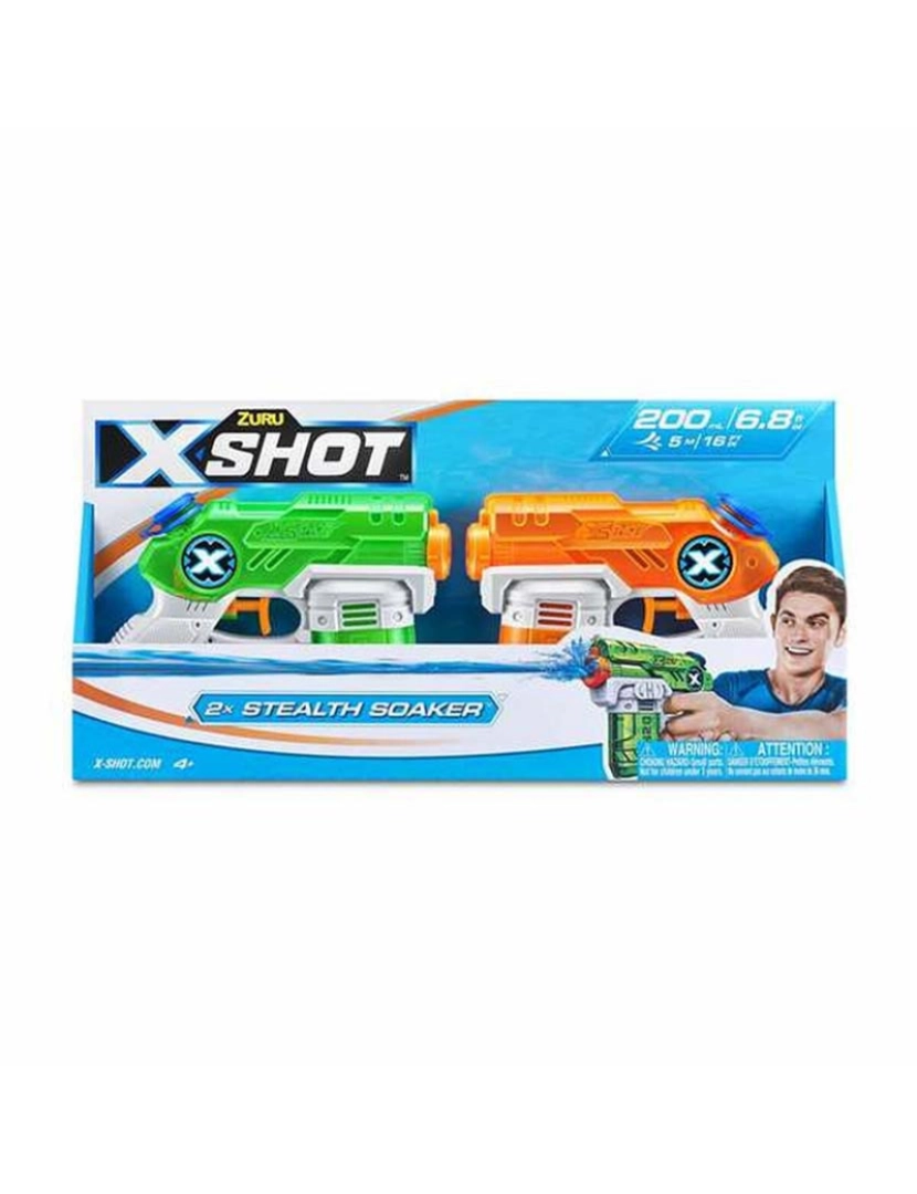 X-Shot - Pistola De Água Warfare Double Small Stealth 2 Pcs