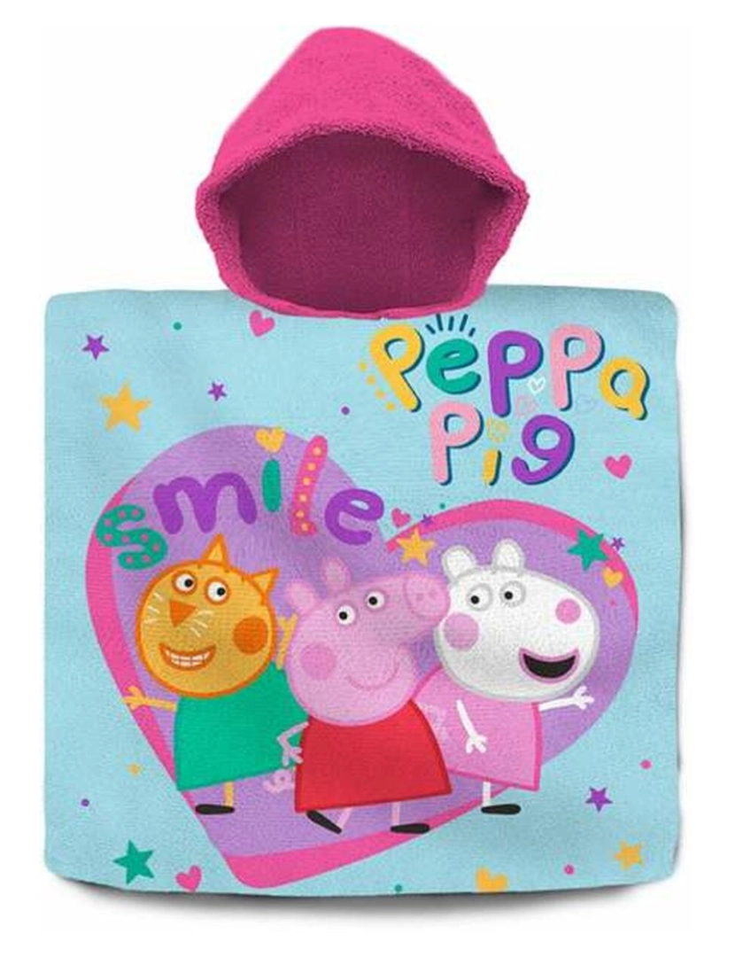 Peppa Pig - Poncho Algodão 60X120Cm Peppa Pig 6X4