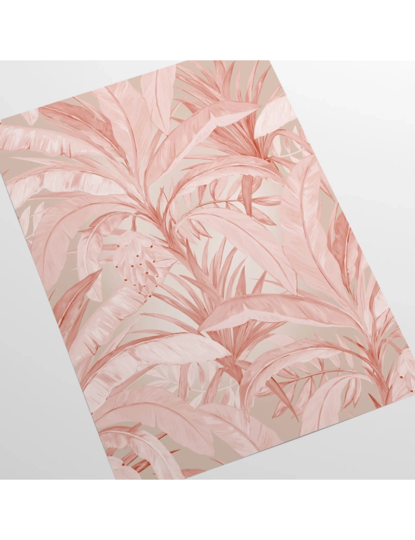 imagem de Papel de Parede Rosa Selva Tropical4