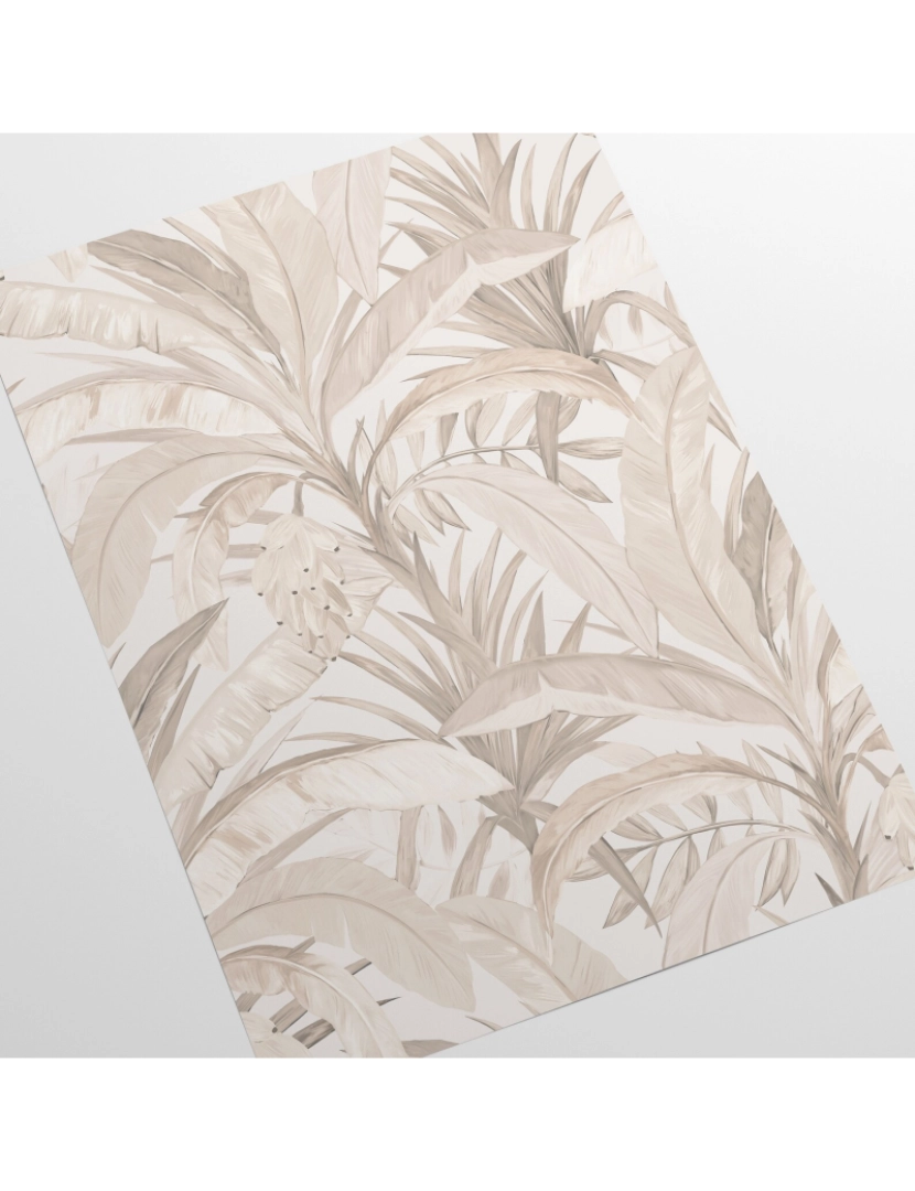 imagem de Papel de Parede Bege Floresta Tropical5