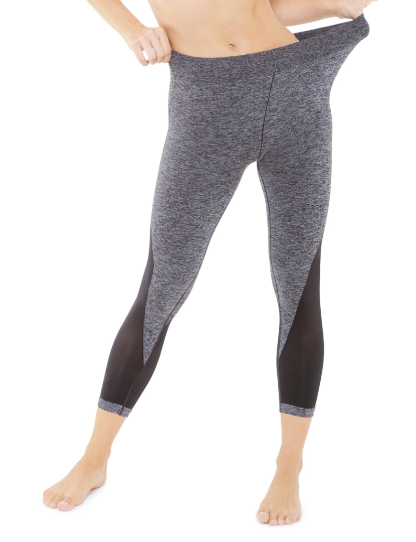 imagem de Leggings de fitness 7/8 Black & Gris Cellutex3