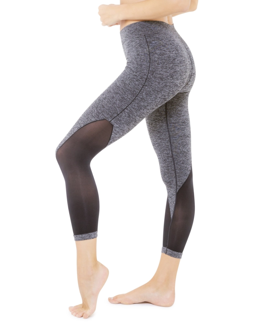 imagem de Leggings de fitness 7/8 Black & Gris Cellutex4