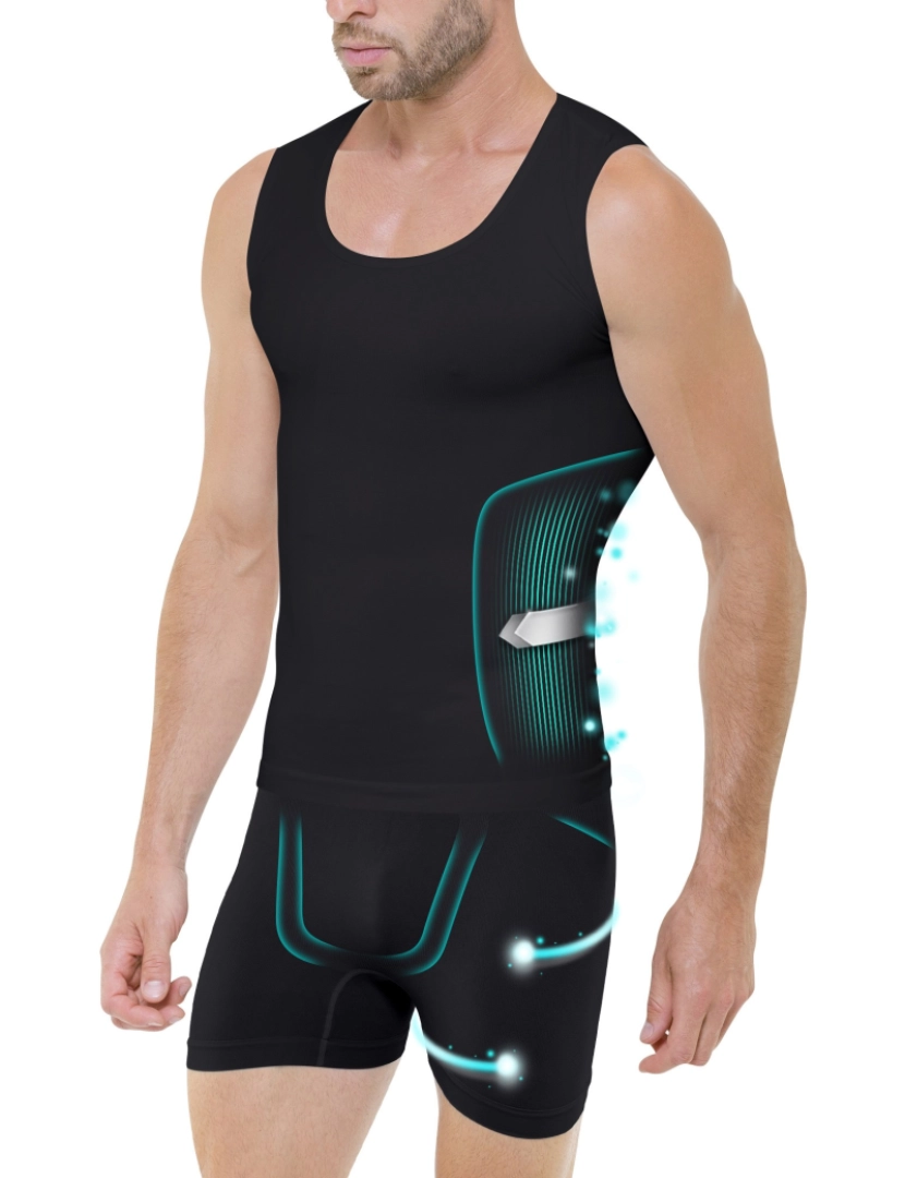 Beautytherm - Conjunto Boxer e Tanker Black Beautytherm