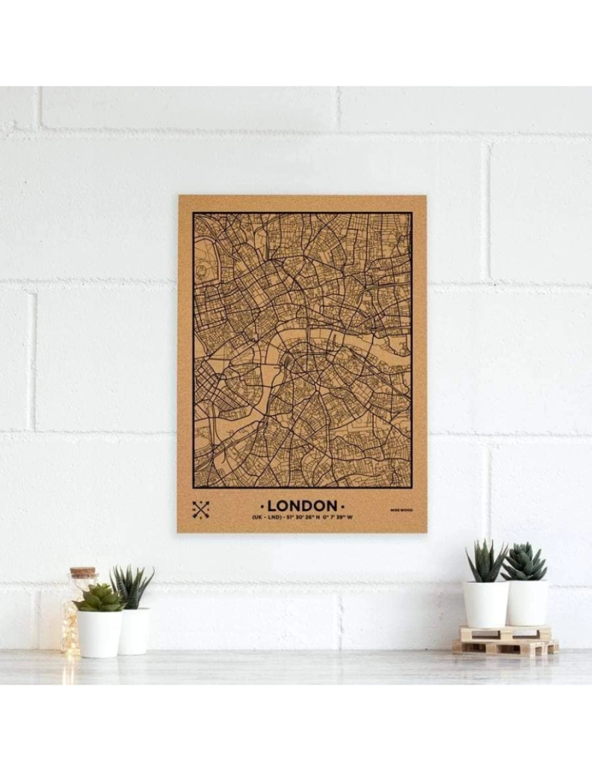Misswood - Mapa de Cork - Woody Map Natural London