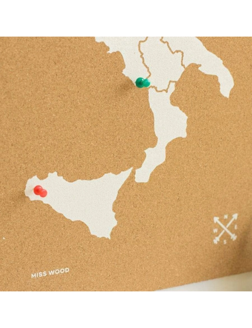imagem de Mapa de Cork - Woody Map Natural Italy4