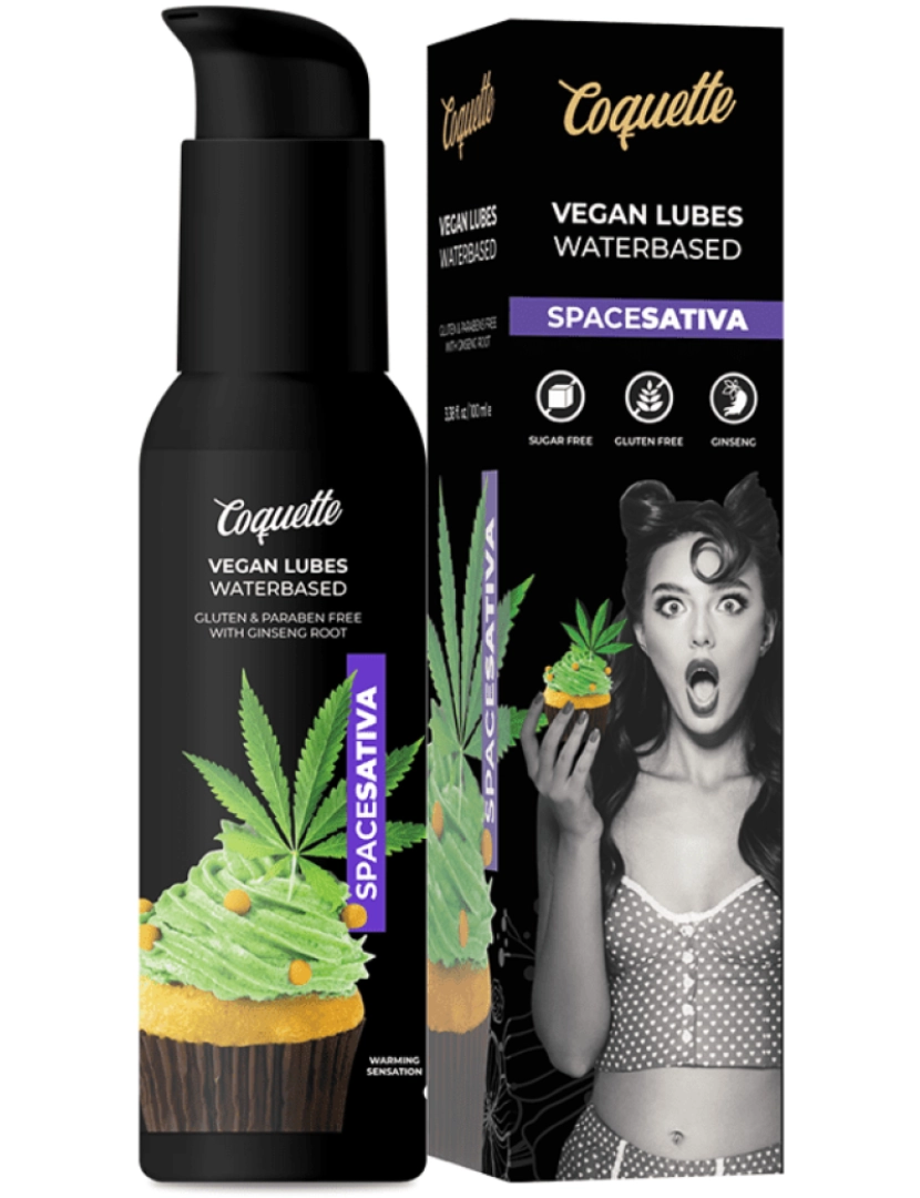 Coquette Cosmetics - Lubrificante à Base de Água Coquette Vegan Lubes SpaceSativa (100 ml)