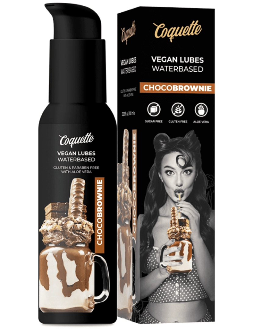 Coquette Cosmetics - Lubrificante à Base de Água Coquette Vegan Lubes ChocoBrownie (100 ml)