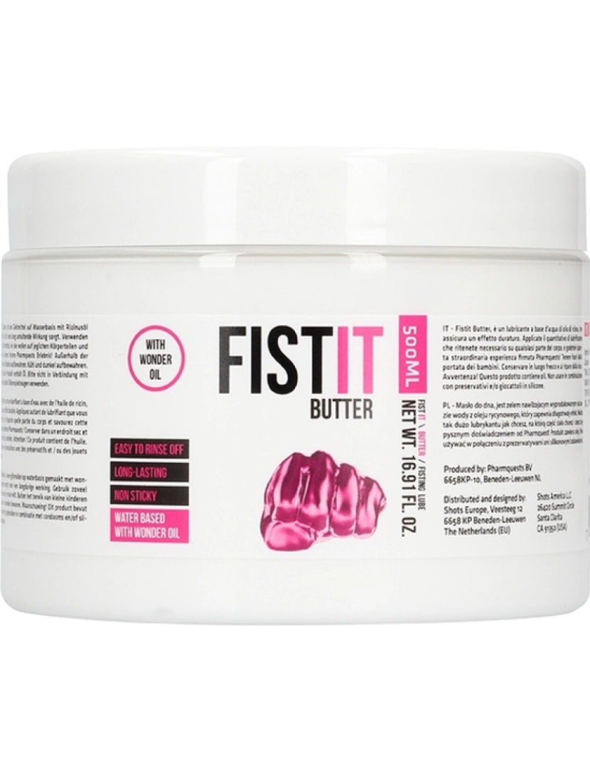 Pharmquests - Lubrificante Fisting Fist It Butter (500 ml)