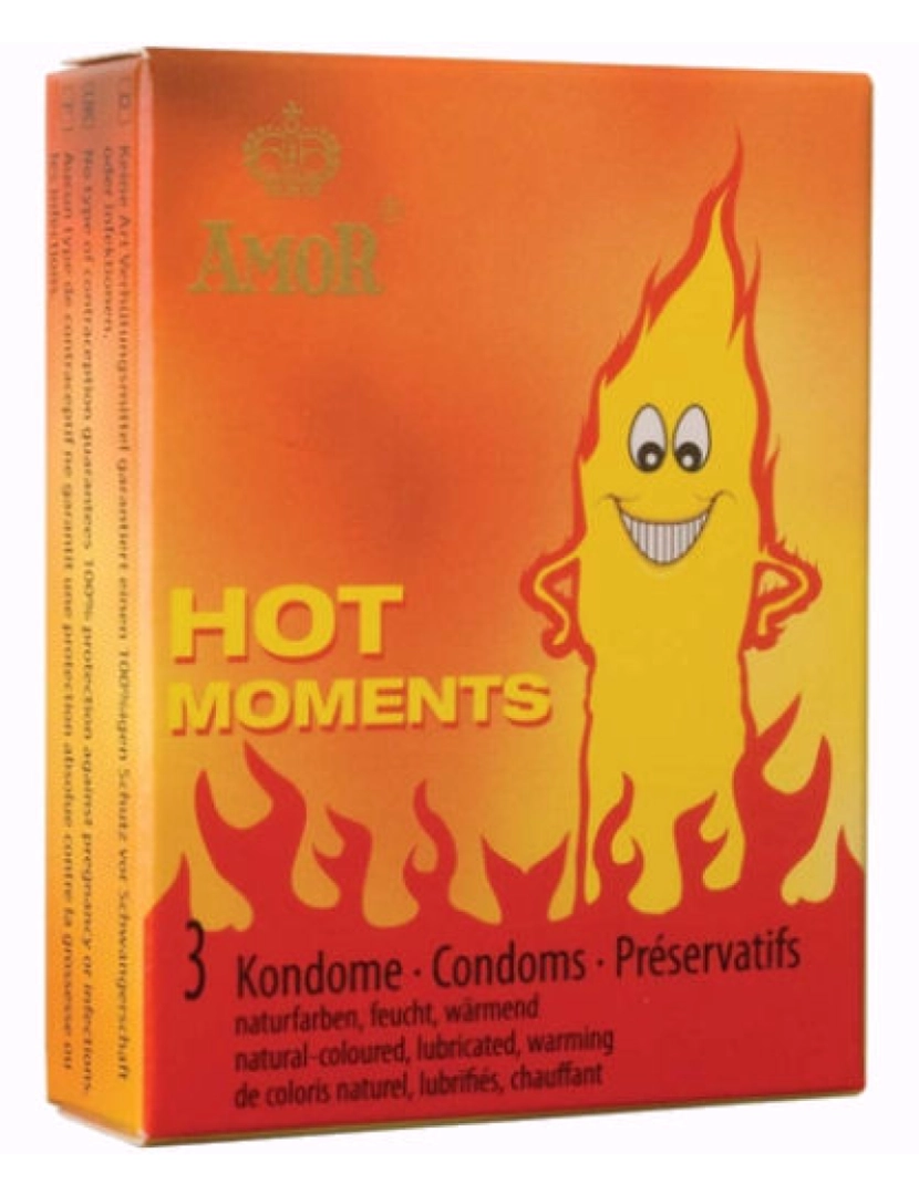 imagem de Preservativos Amor Hot Moments Efeito Quente (3 Un)1