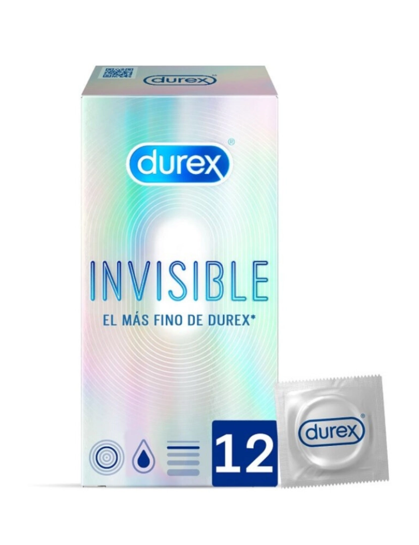 Durex - Preservativos Durex® Invisible Extra Fino (12 Un)