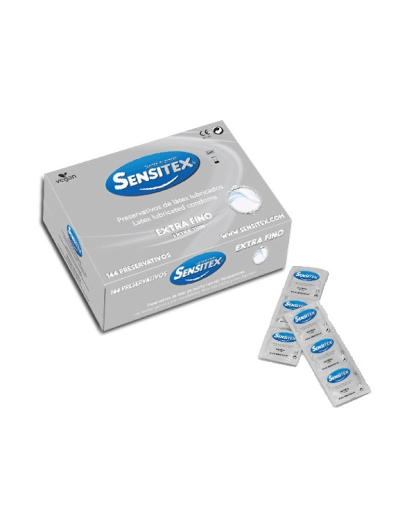Sensitex - Preservativos Naturais Extra Finos Sensitex (144 Un)