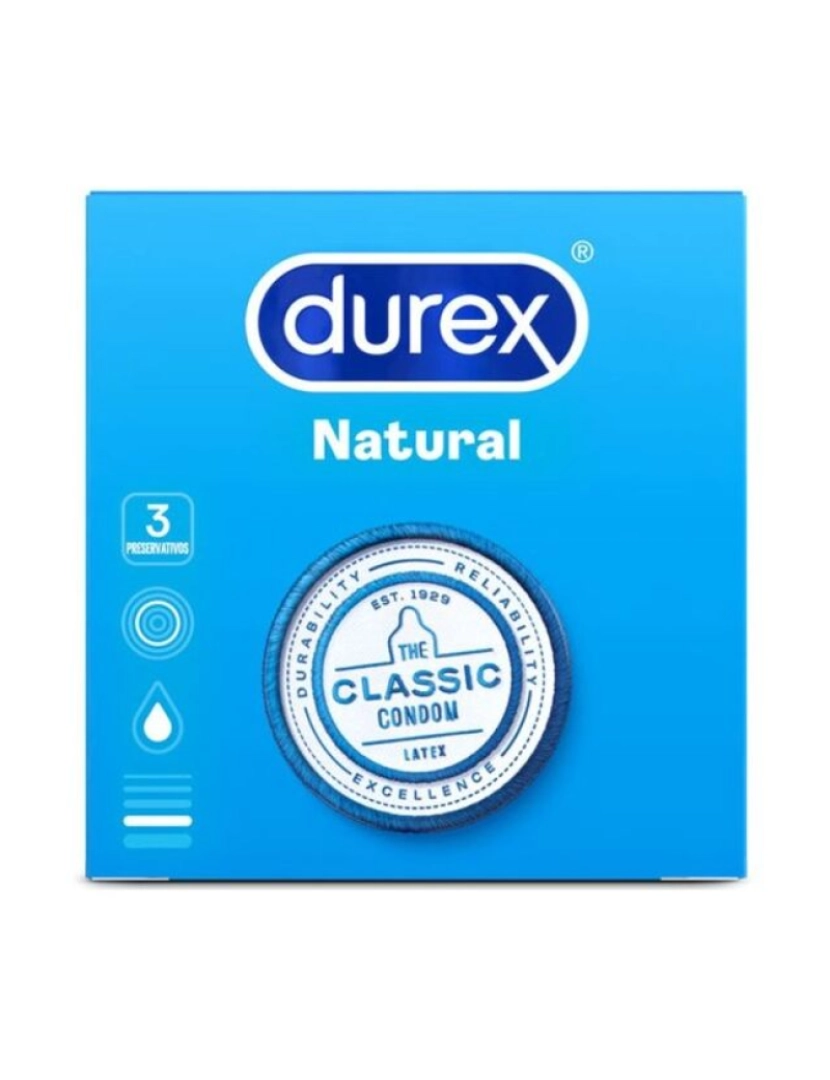 Durex - Preservativos Durex® Natural Comfort (3 Un)