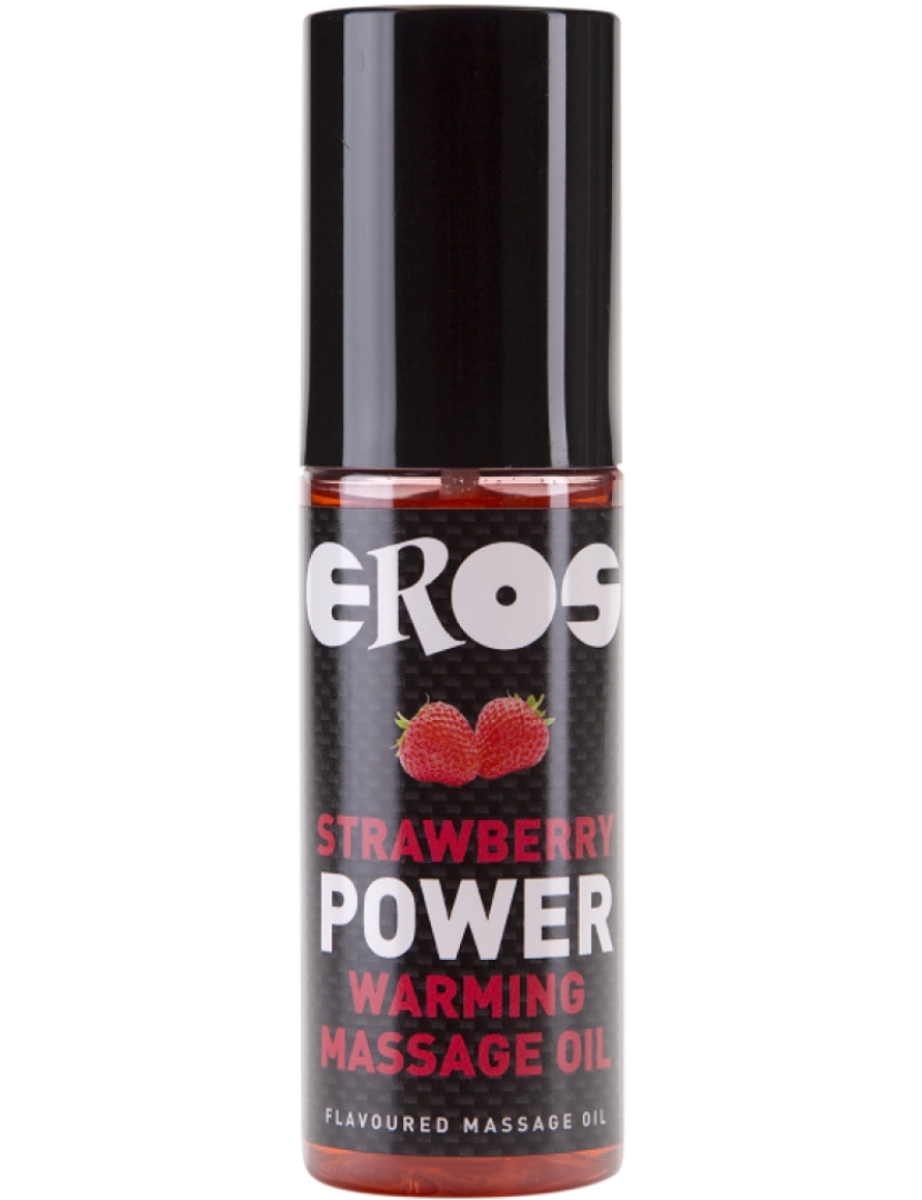 Eros Power Line - Óleo De Massagem De Aquecimento De Morango Eros Morango