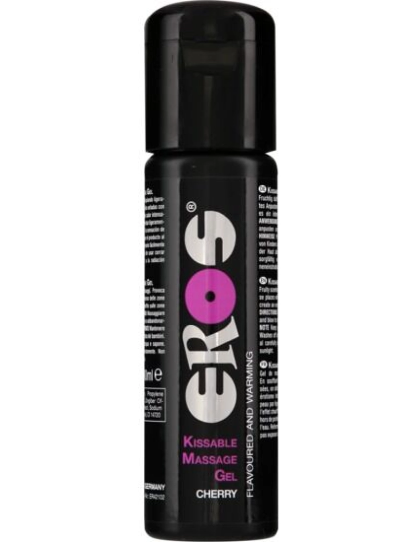 imagem de Eros Kissable Massage Gel Warming Cherry 100 Ml1