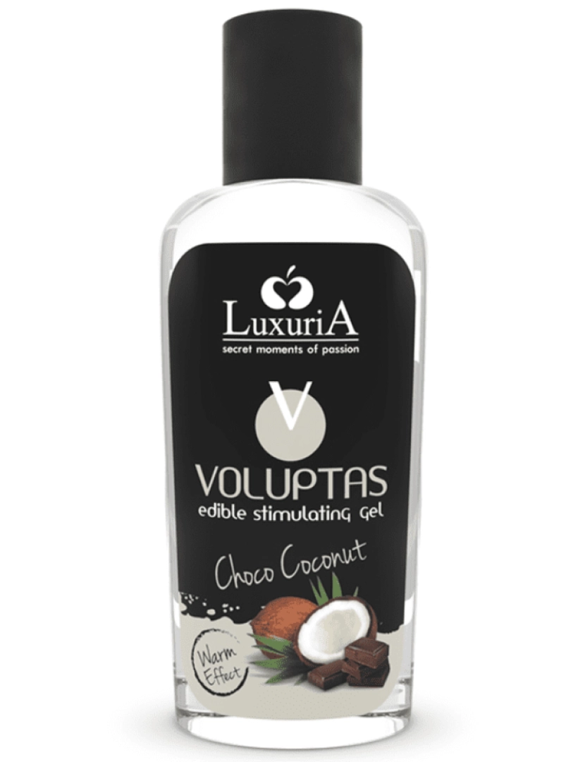 imagem de Luxuria Voluptas Gel De Massagem Comestível Efeito Aquecente - Coco E Creme 100 Ml1
