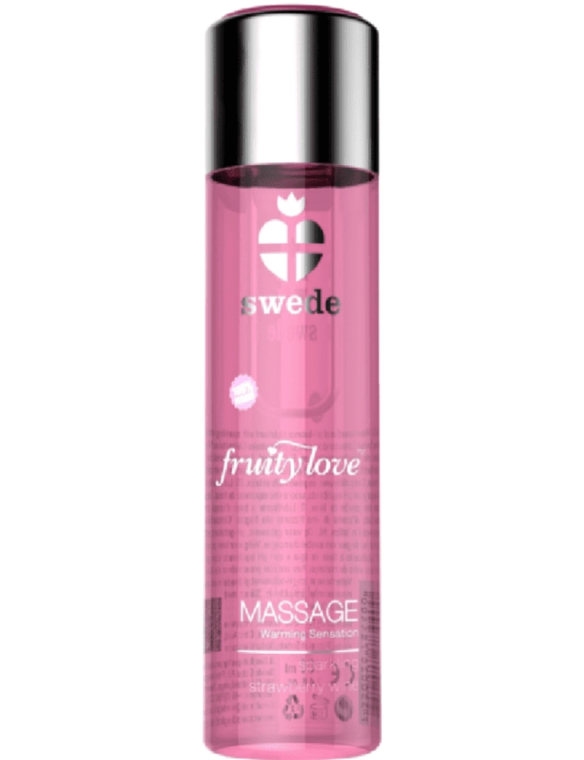 Swede - Swede Fruity Love Efeito Aquecente Óleo De Massagem Espumante Morango Vinho 120 Ml.