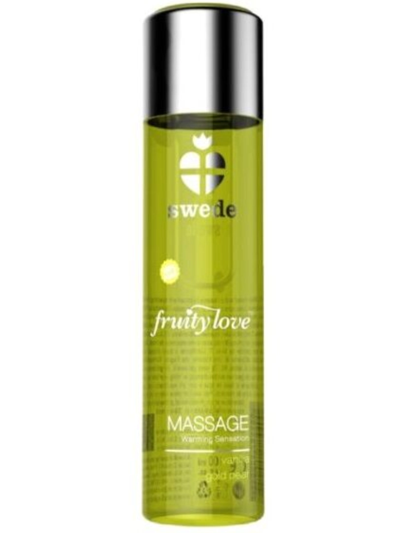 imagem de Suede Fruity Love Efeito Aquecente Óleo De Massagem Baunilha E Dourado Pêra 60 Ml.1