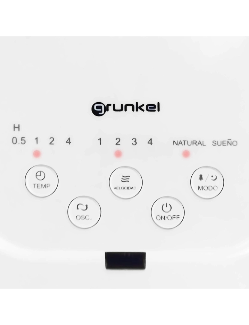 imagem de Grunkel - Ventilador de pé ultra silencioso com controle remoto e timer de até 7,5 horas - FAN-14 SILENCE - 4 velocidades, 3 modos e oscilação horizontal - 28W - Branco3