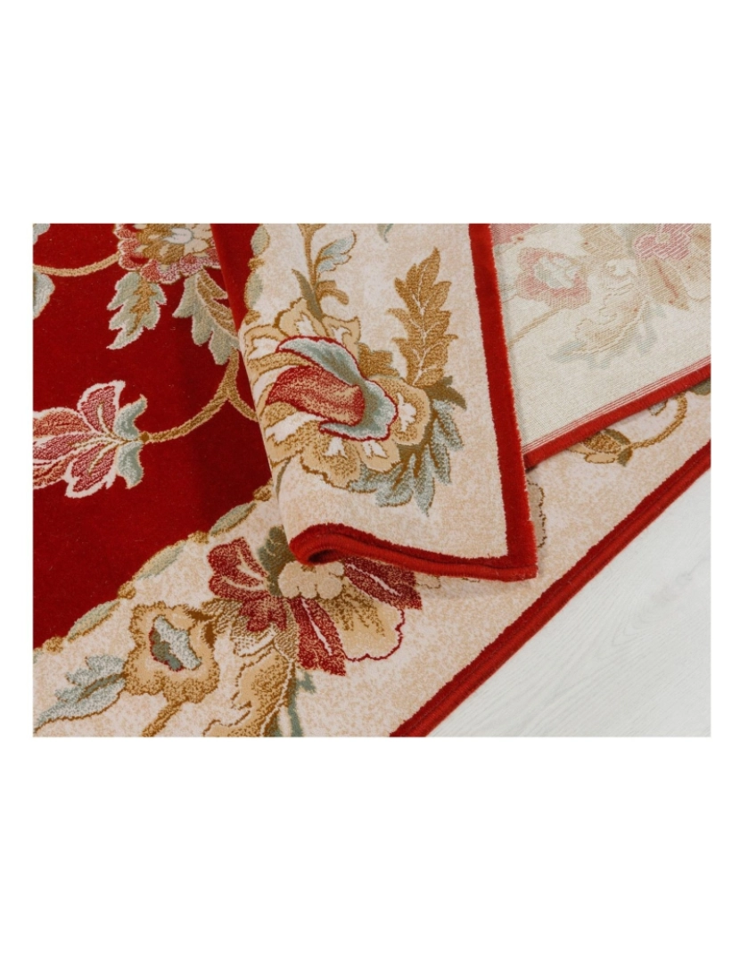 imagem de Tapete clássico de pura lã virgem BYZAN 539 GRANATE 120x160cm4