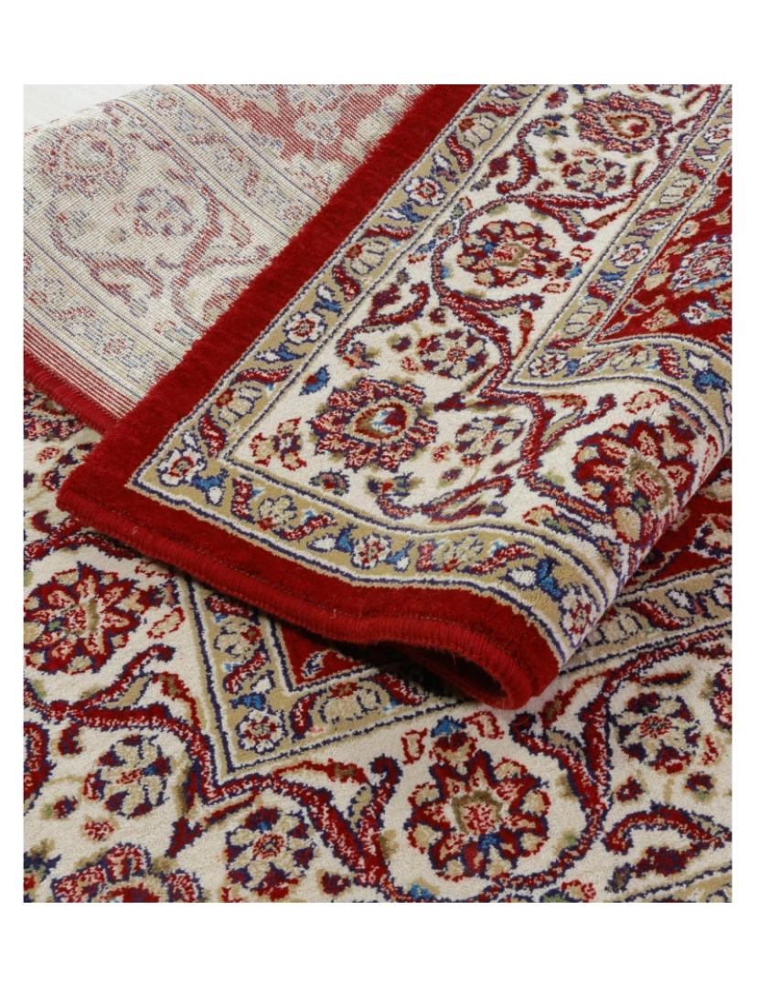 imagem de Tapete clássico de pura lã virgem GASTEIZ 05 ROJA 120x160cm4
