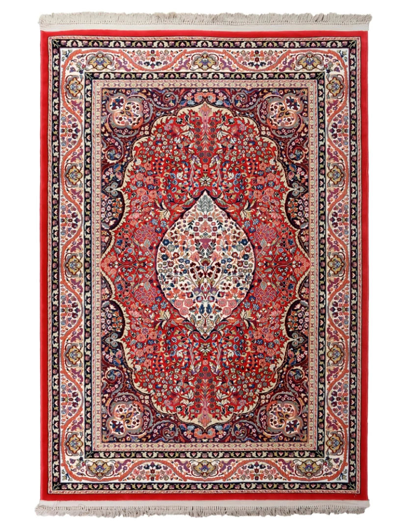 Mundo Alfombra - Tapete clássico de pura lã virgem PERSIA 820 GRANA 70x135cm