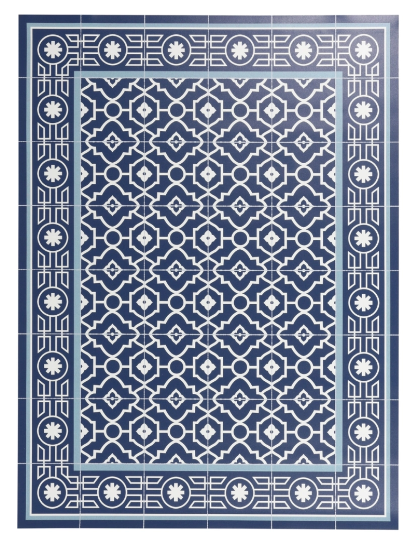 Mundo Alfombra - Tapete de vinil azulejo MAROC 120x120cm