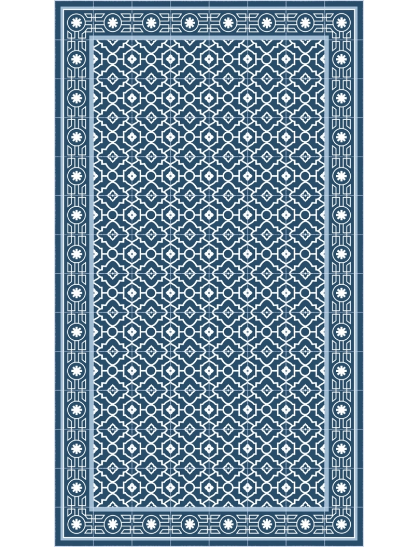 imagem de Tapete de vinil azulejo MAROC 120x120cm7