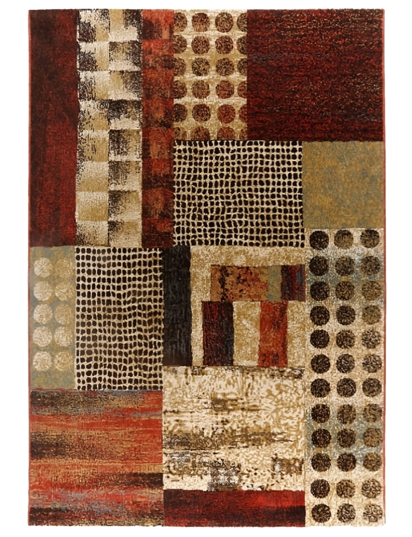 Mundo Alfombra - Tapete moderno de pura lã virgem BALI 786 170x240cm